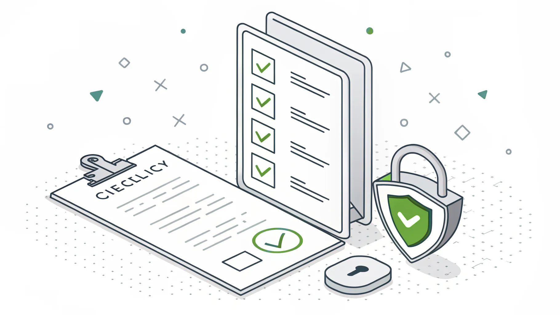 Checklist illustration of high-impact cloud security best practices