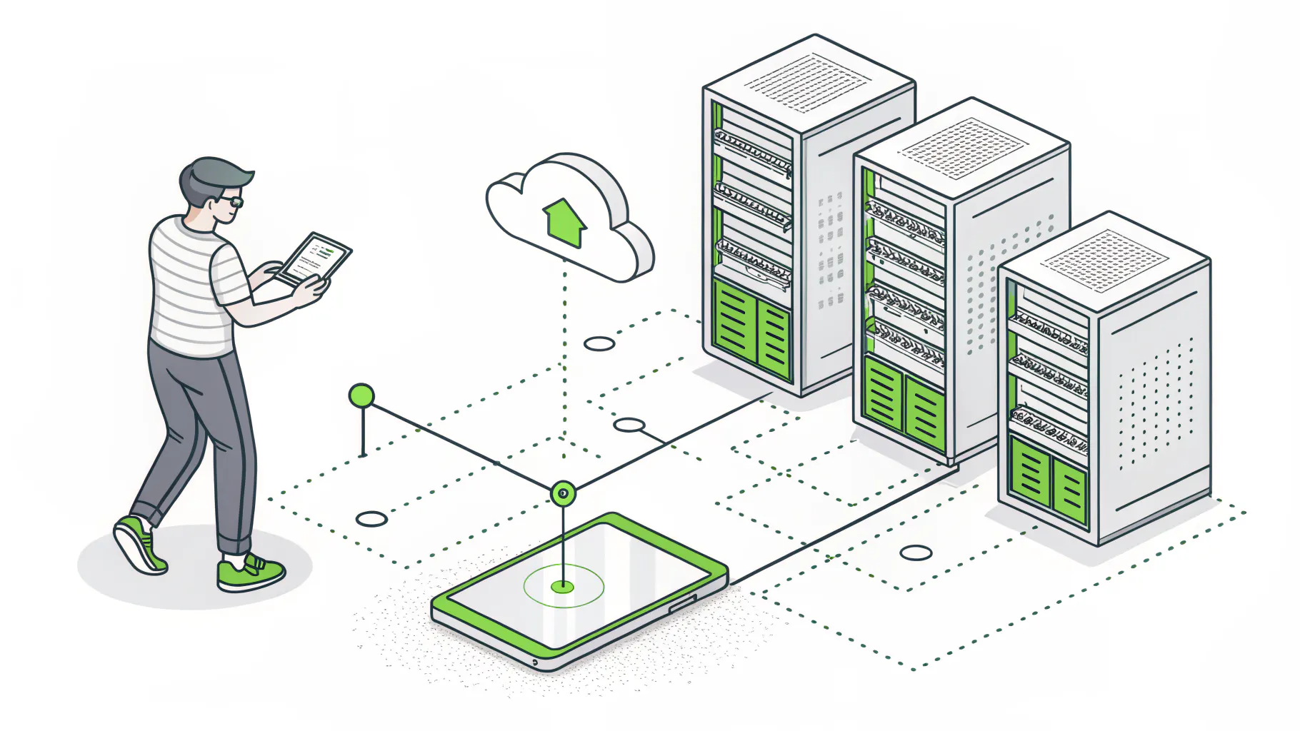 Diagram contrasting VPN network-wide access with ZTNA per-application access.