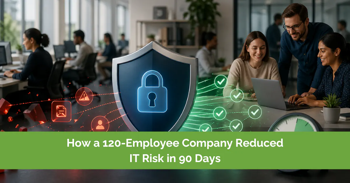 How a 120-Employee Company Reduced IT Risk in 90 Days