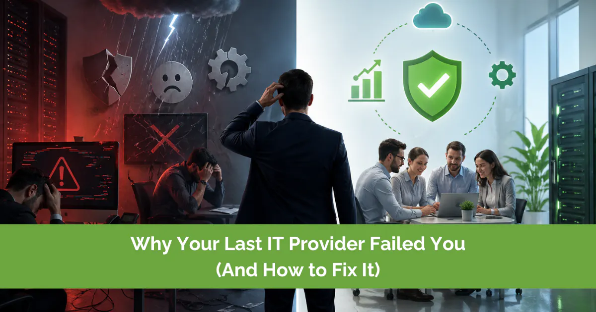 Why Your Last IT Provider Failed You (And How to Fix It)