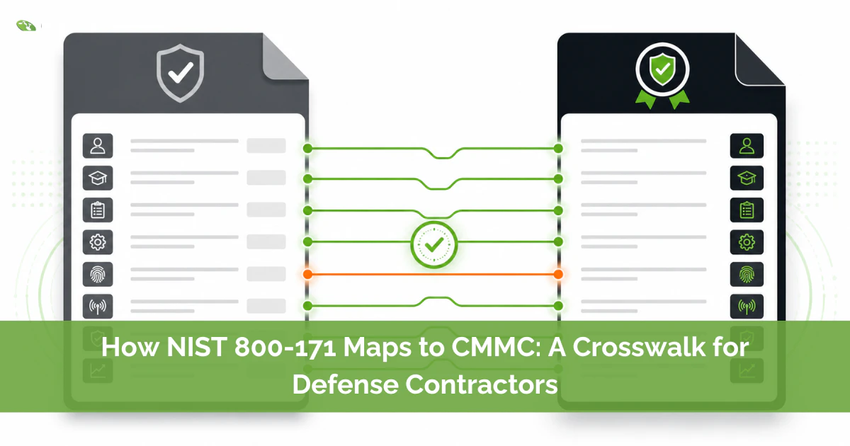 How NIST 800-171 Maps to CMMC: A Crosswalk for Defense Contractors