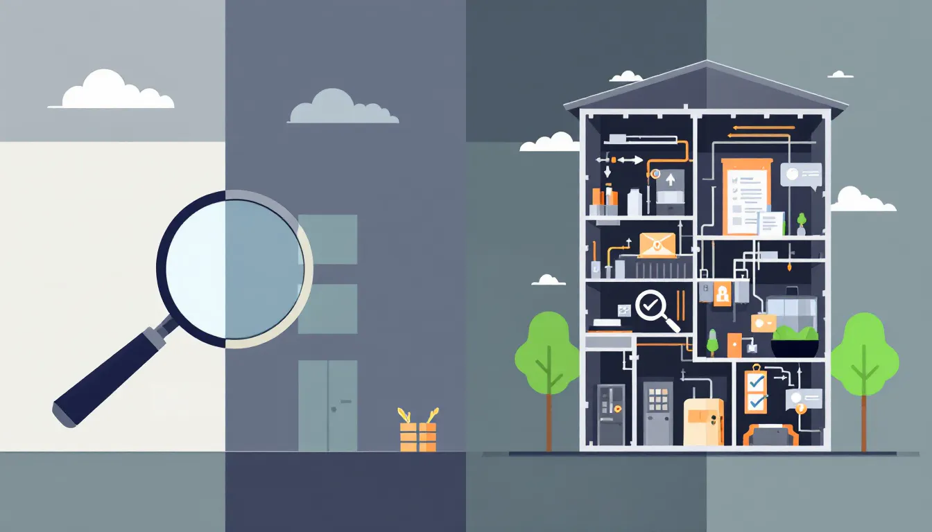 Outside-in external scan versus inside-out internal assessment of a business
