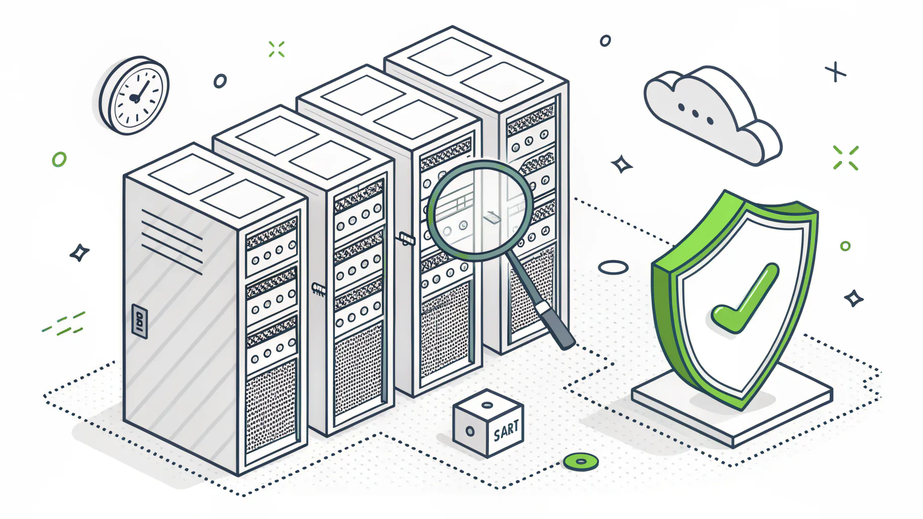 Backup servers being validated during a disaster recovery test