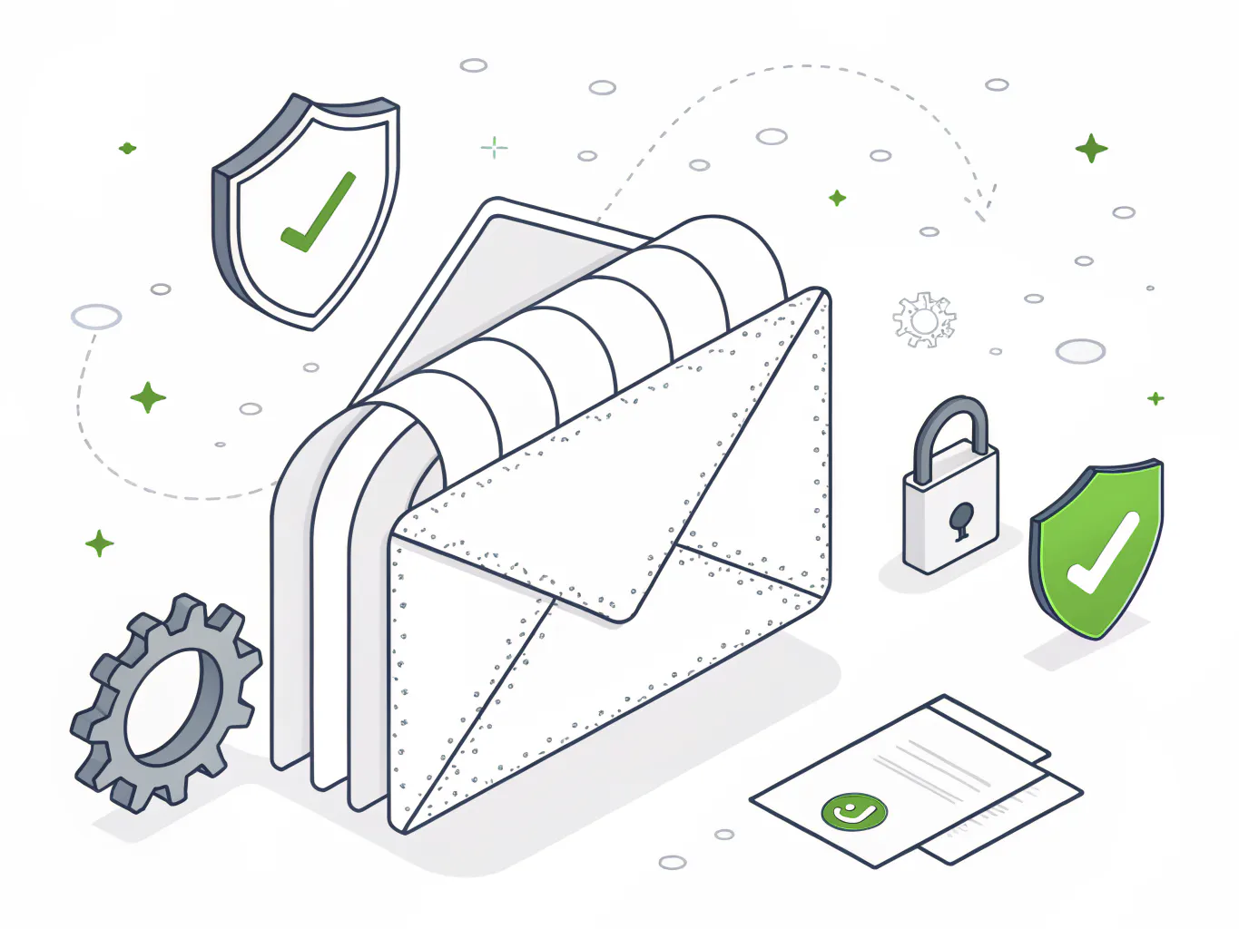 Layered email authentication and protection stack guarding inbound and outbound email
