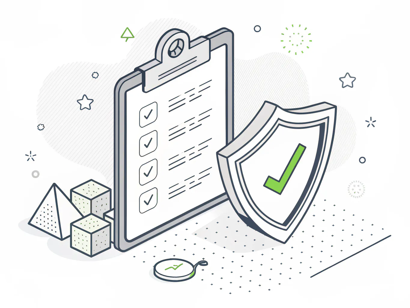 IT consulting roadmap checklist with a security shield, Consilien technology strategy engagement