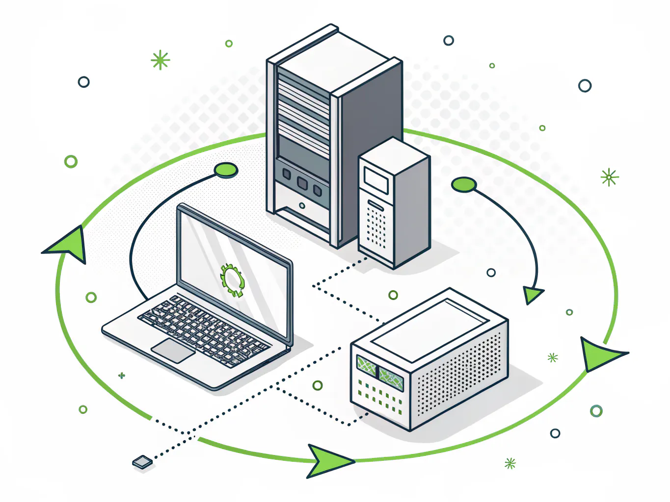 Business laptop, desktop and server on a hardware as a service refresh cycle