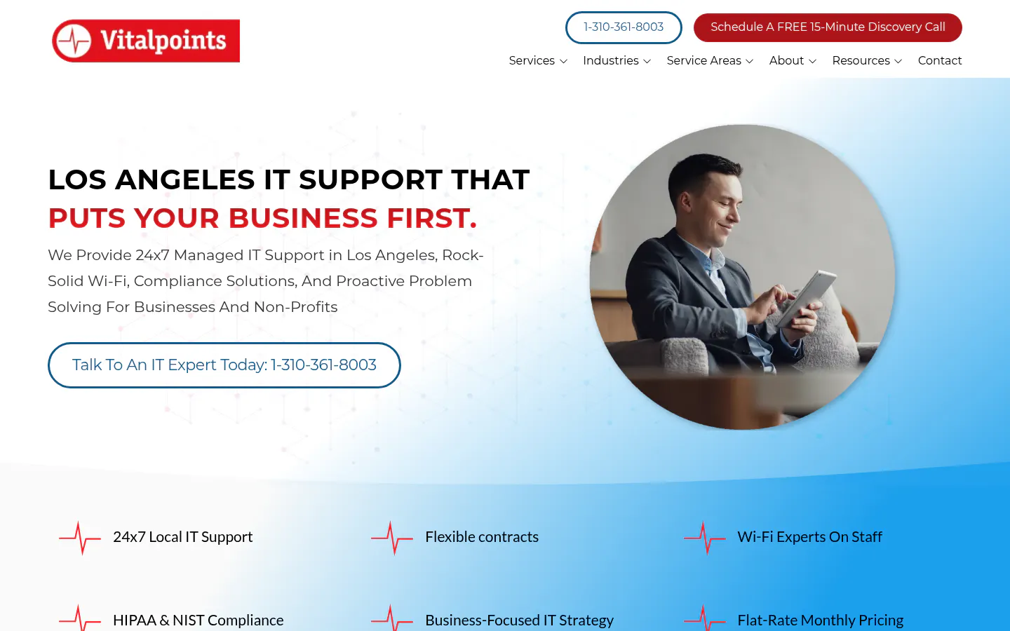 Vitalpoints homepage, captured October 12, 2026