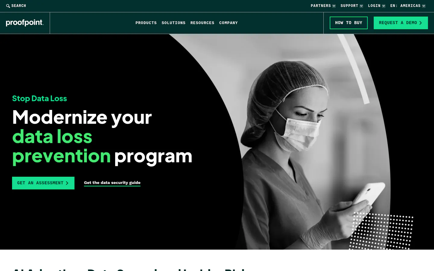 Proofpoint Enterprise DLP data loss prevention software product page