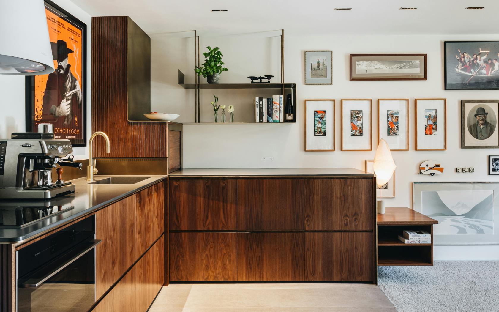 Full view of the kitchen.