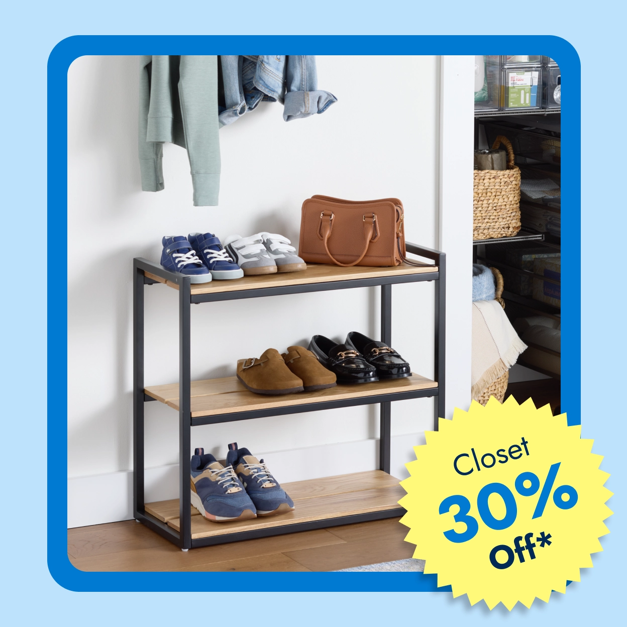 Shoe Storage - Closet 30 Percent Off*