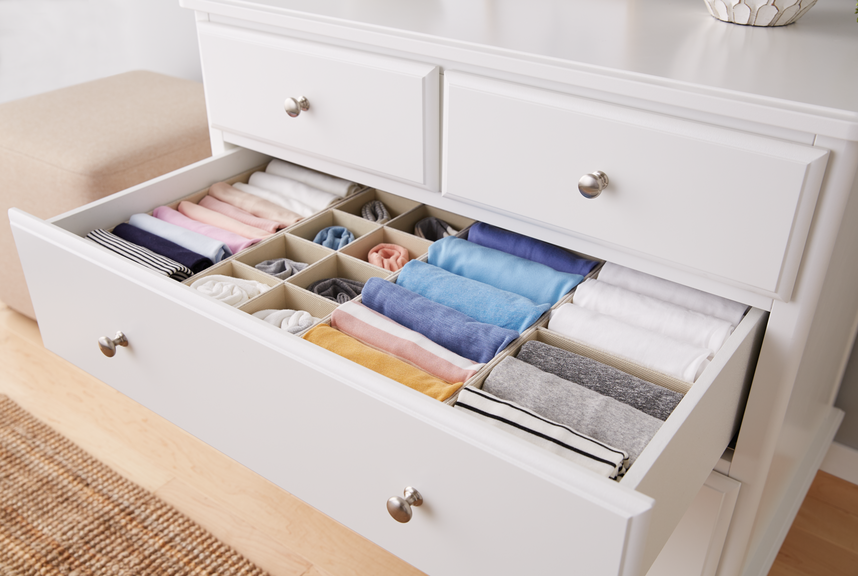 Organize Your Dresser Drawers Like A, No Dresser Storage Ideas