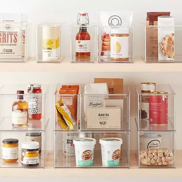 New Plastic Storage Container Pasta Rice Dispenser Cereals Organizer Boxes  Cabinet Fridge Storage Jars Home Kitchen Accessories