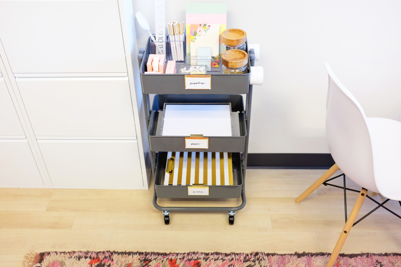 Eleven 3-tier cart ideas to keep you organized