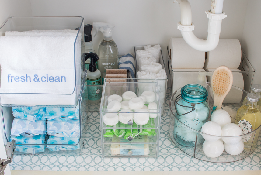 Bathroom Organization {Under the Sink Organizing Tips} - Polished