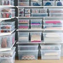 our clear storage boxes: 9 ways