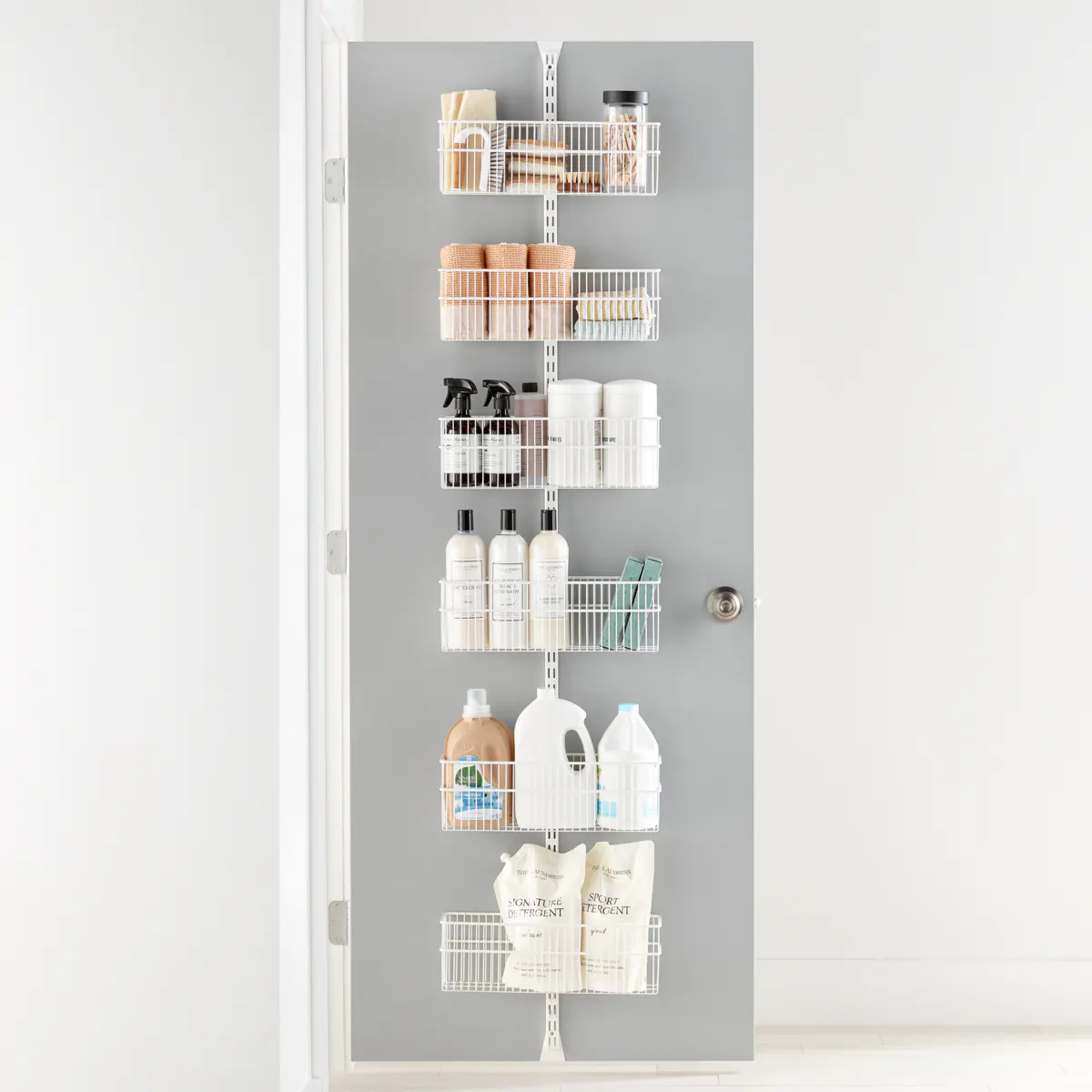 Elfa Utility Large Wire Over the Door Rack White