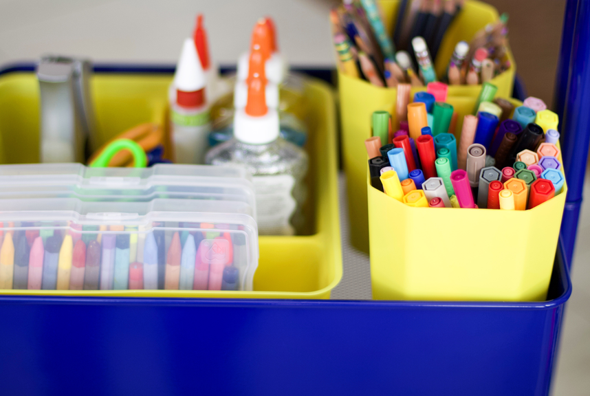 Simple Kids Art Supply Storage Solution - Create an Art Cart
