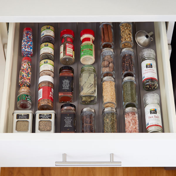 How To Organize A Spice Drawer - Step-By-Step Project | The Container Store