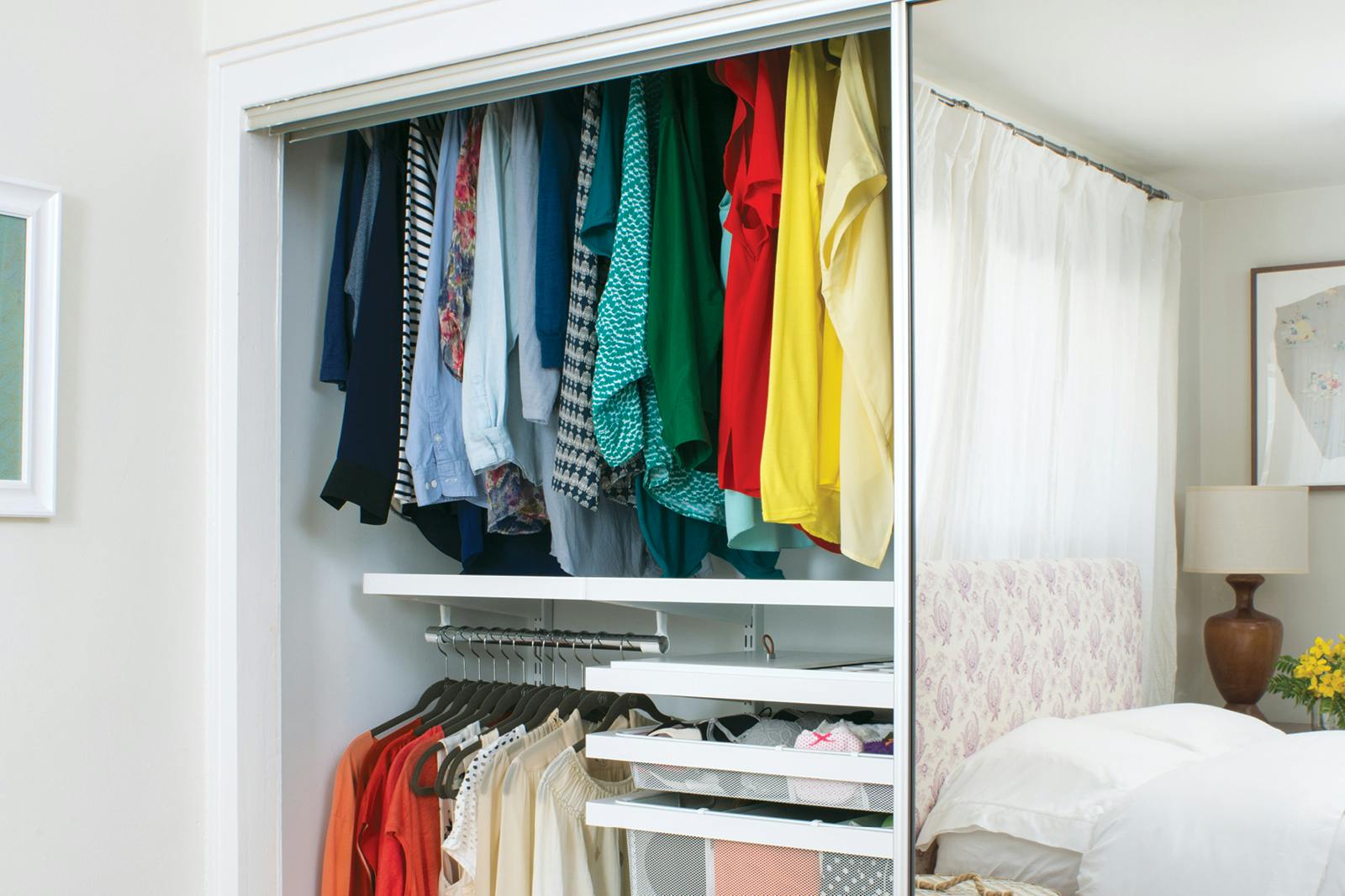 A Sunny California OneBedroom Gets an elfa Closet Overhaul Container Stories