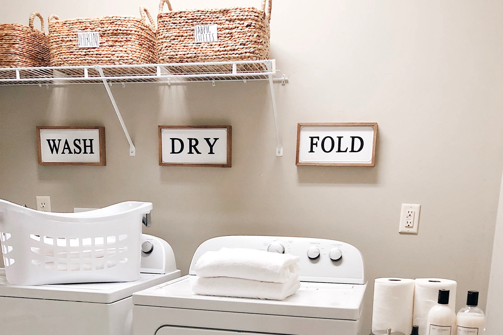 She Gave It A Go's Organized Laundry Room | Container Stories