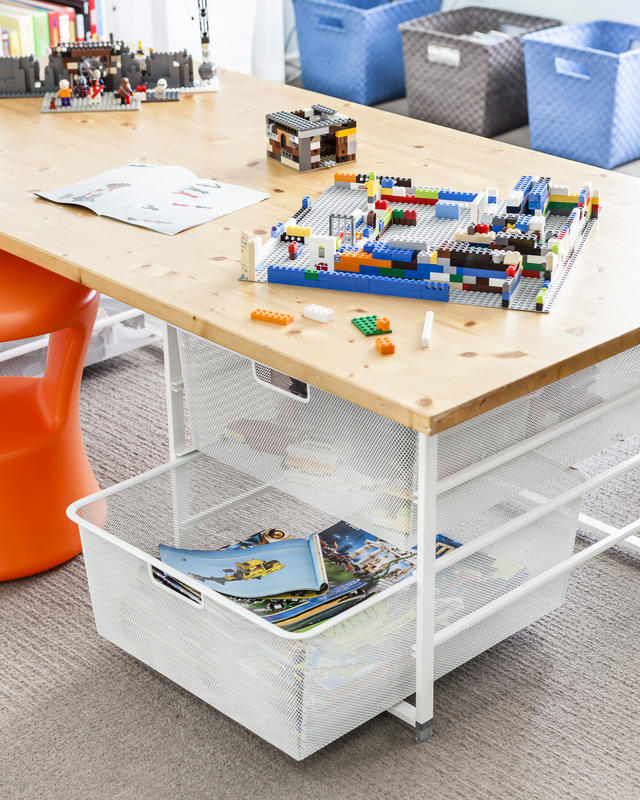 lego storage and table