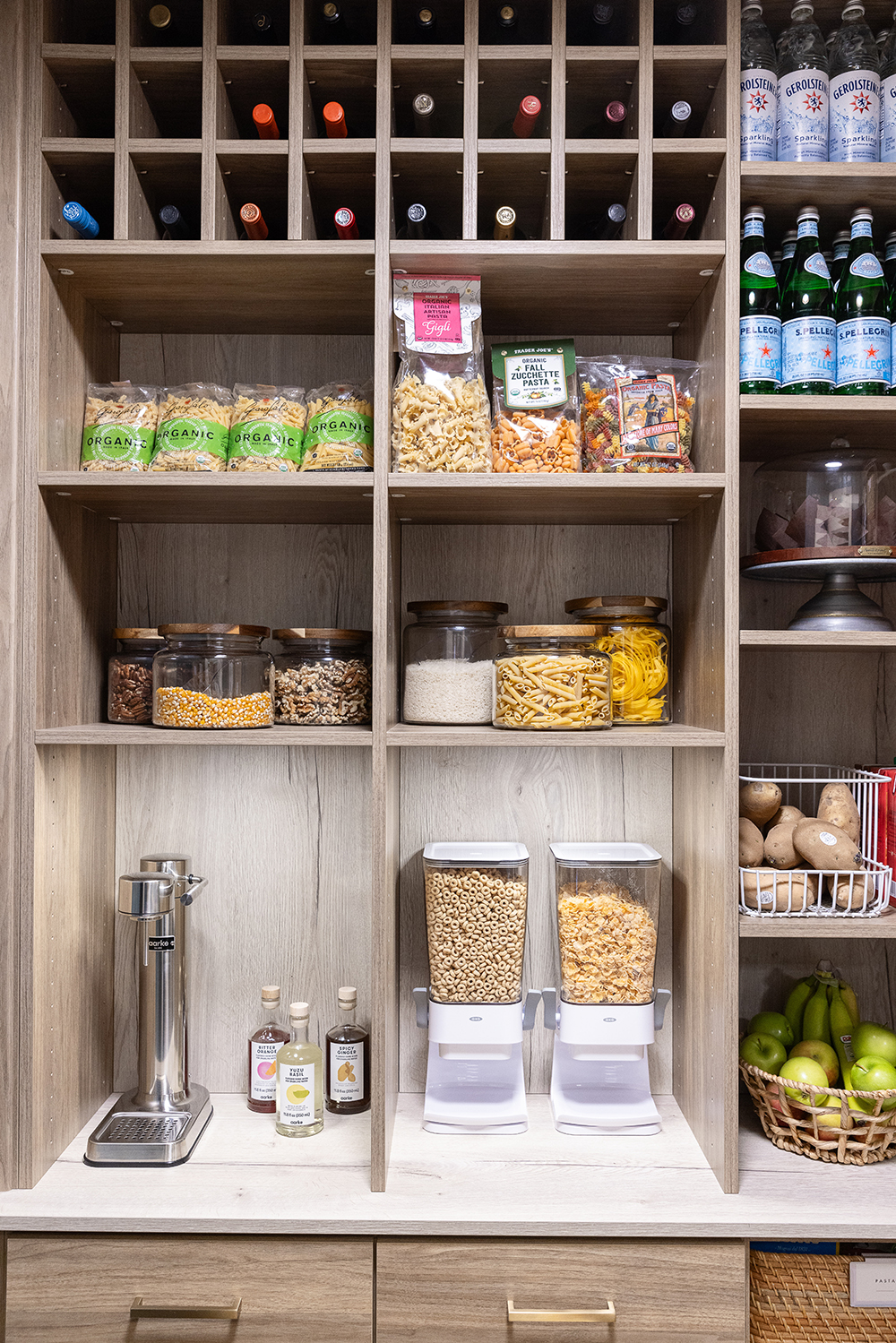 Heather Bifulco's custom Preston pantry shelves