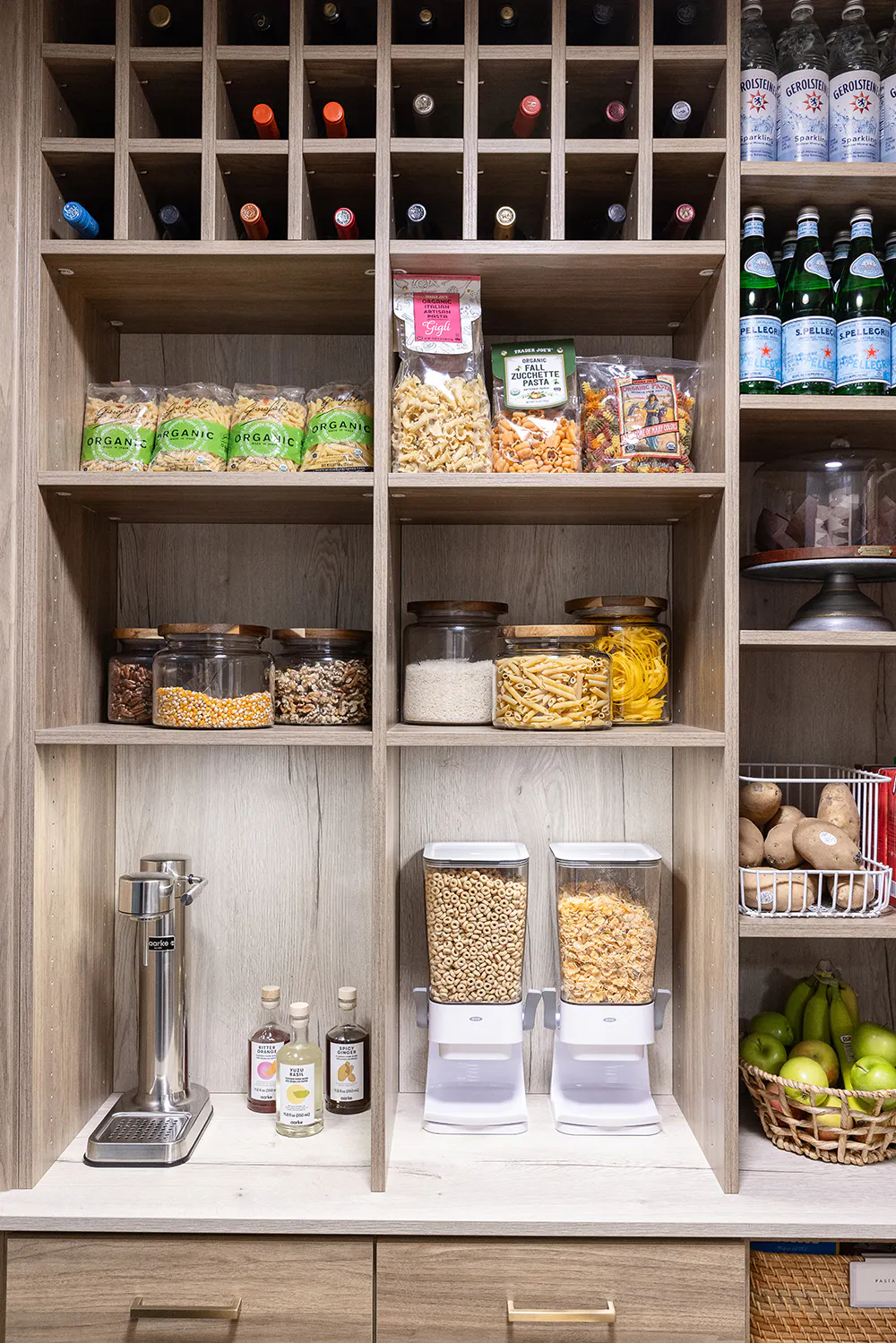 Heather Bifulco's custom Preston pantry shelves