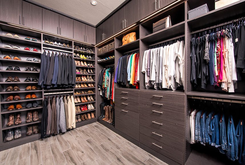 A Laren Custom Closet For Two In Houston Container Stories
