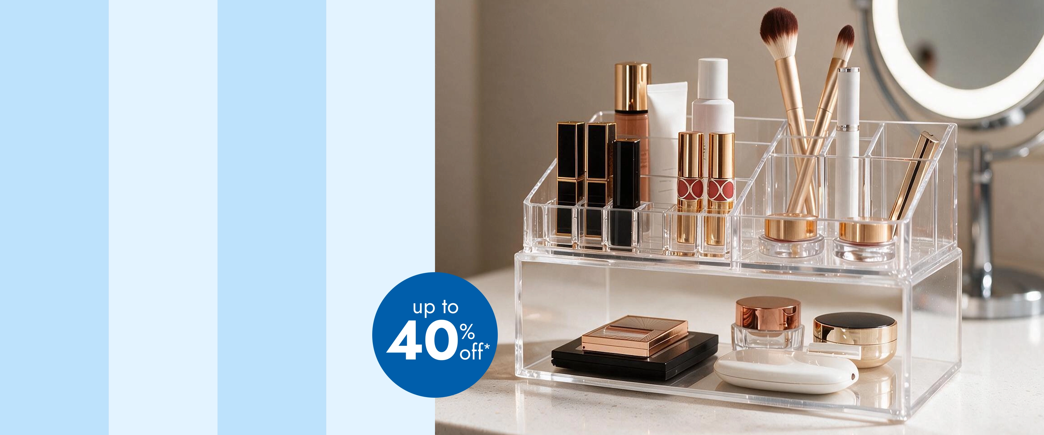 up to 40 percent off*