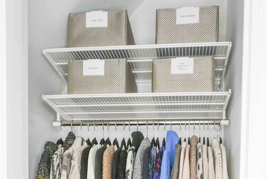 I Made Over My Closet With a Container Store Elfa System and OMG
