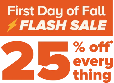 FIrst Day of Fall - Flash Sale - 25 Percent Off Everything