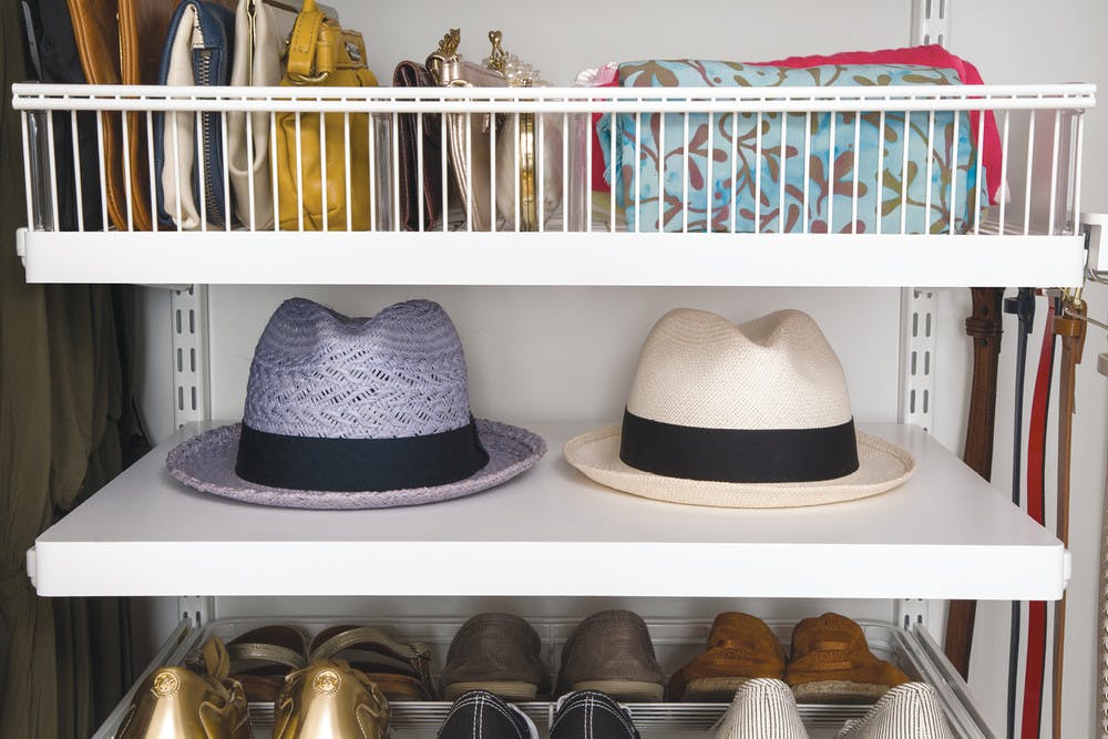 A Sunny California OneBedroom Gets an elfa Closet Overhaul Container