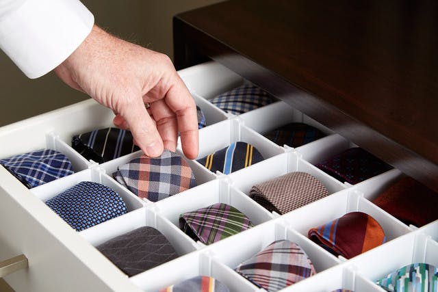 How to Make an Inexpensive DIY Tie Organizer - Aubree Originals