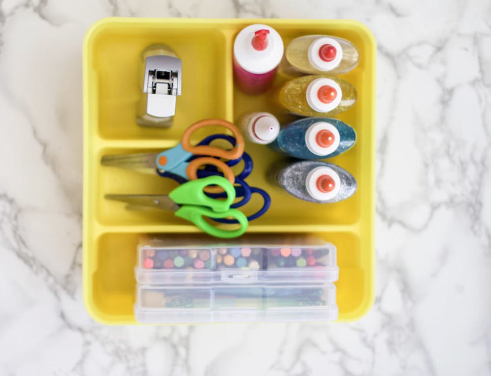How To Make An Art Cart For Kids - The Organized Mama