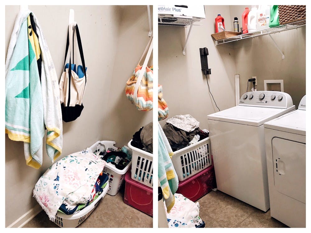 She Gave It A Go's Organized Laundry Room | Container Stories