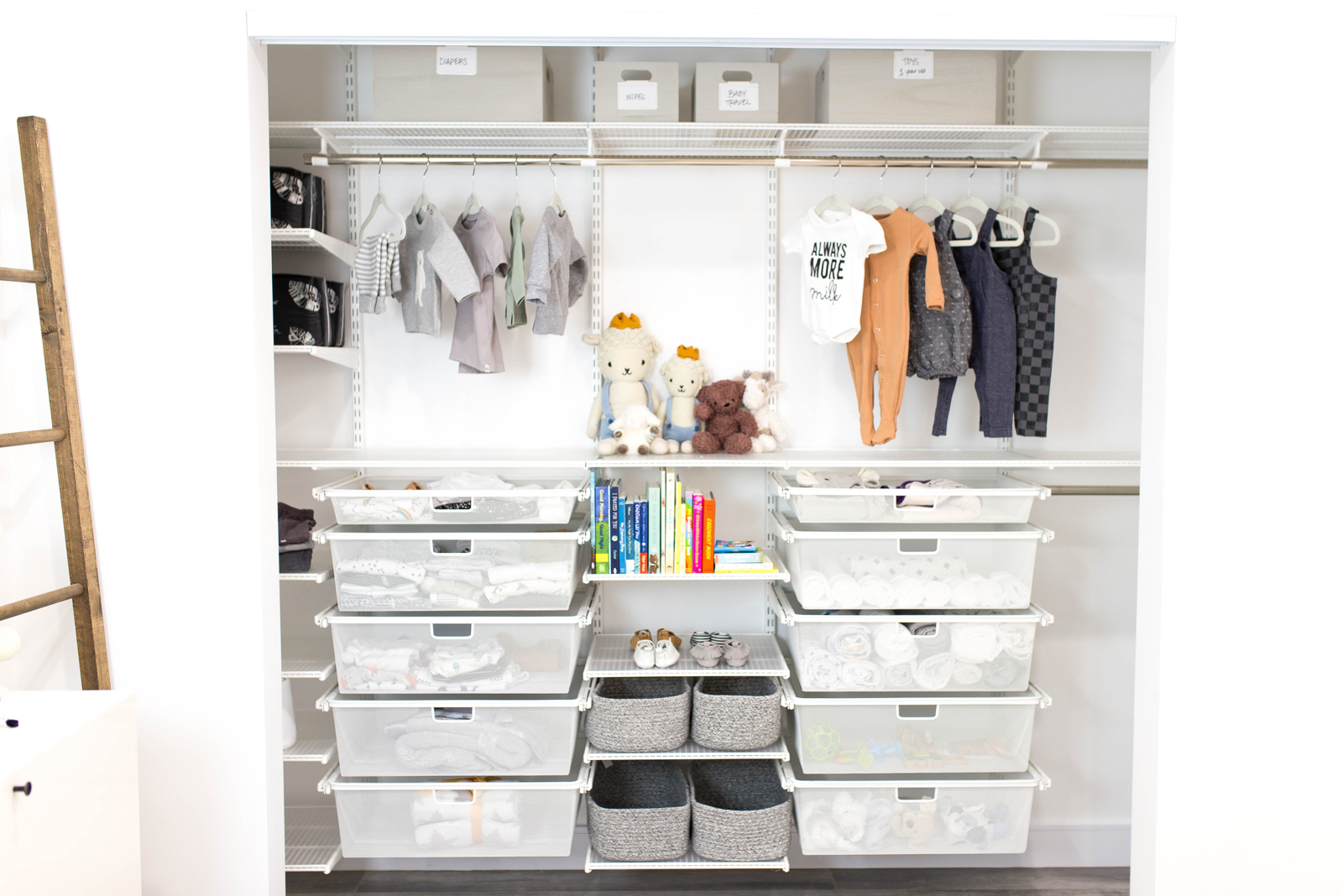 Organized Baby Bottle Station for an organized kitchen