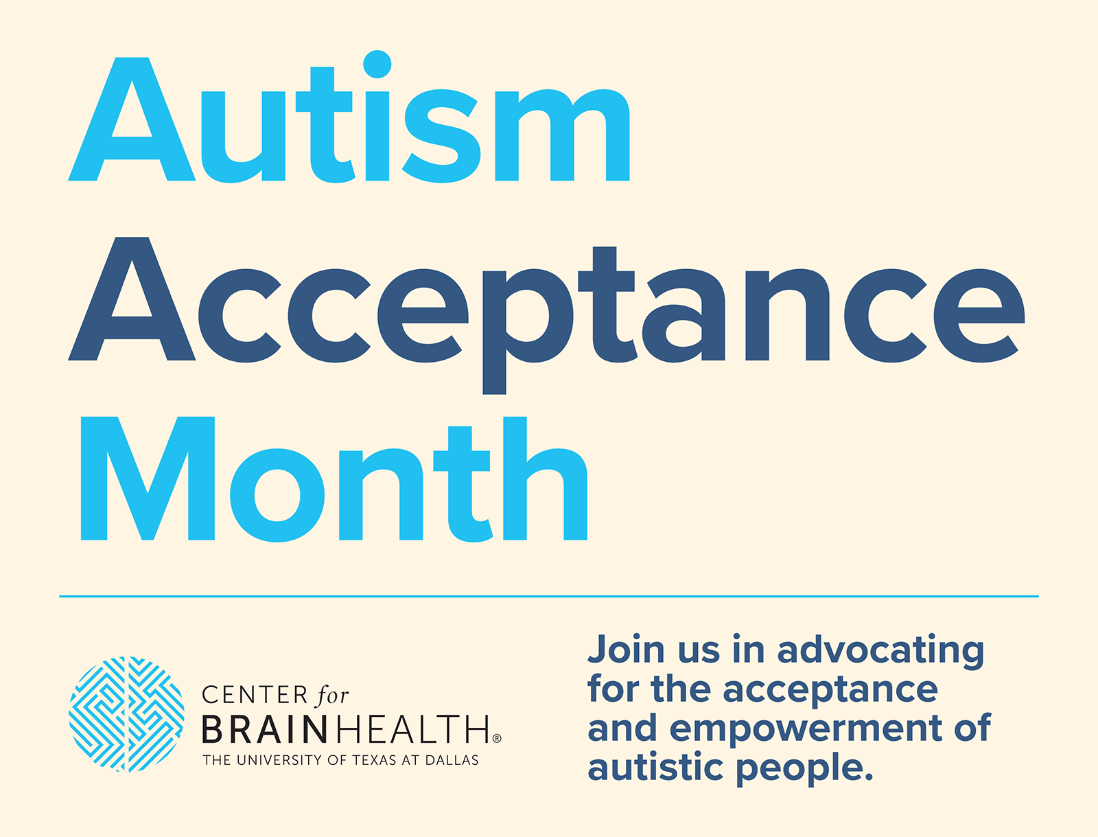 Advocating for the Acceptance & Empowerment of Autistic People