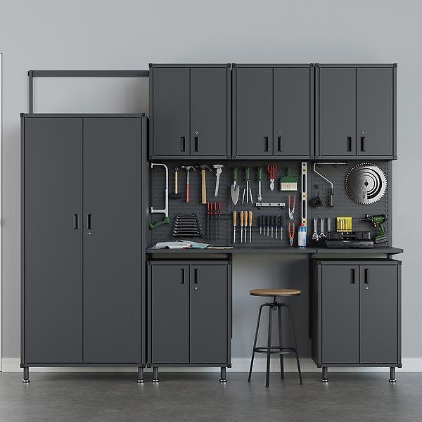 Garage+ 9' Garage Solution with Cabinets