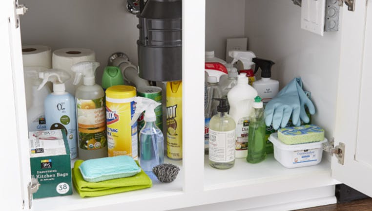 under kitchen sink pull out storage