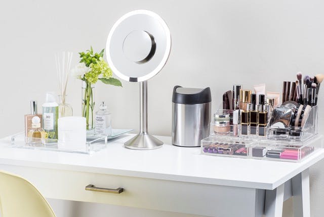 Mirror Organizing A Vanity Space Container Stories
