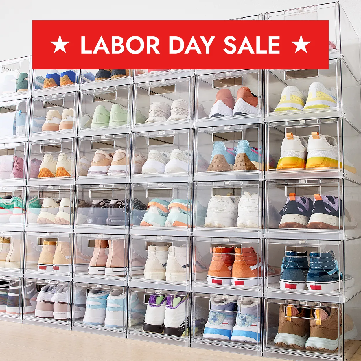 Labor Day Sale 40 Percent Off Select Drop Front Shoe Boxes