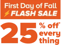 FIrst Day of Fall - Flash Sale - 25 Percent Off Everything