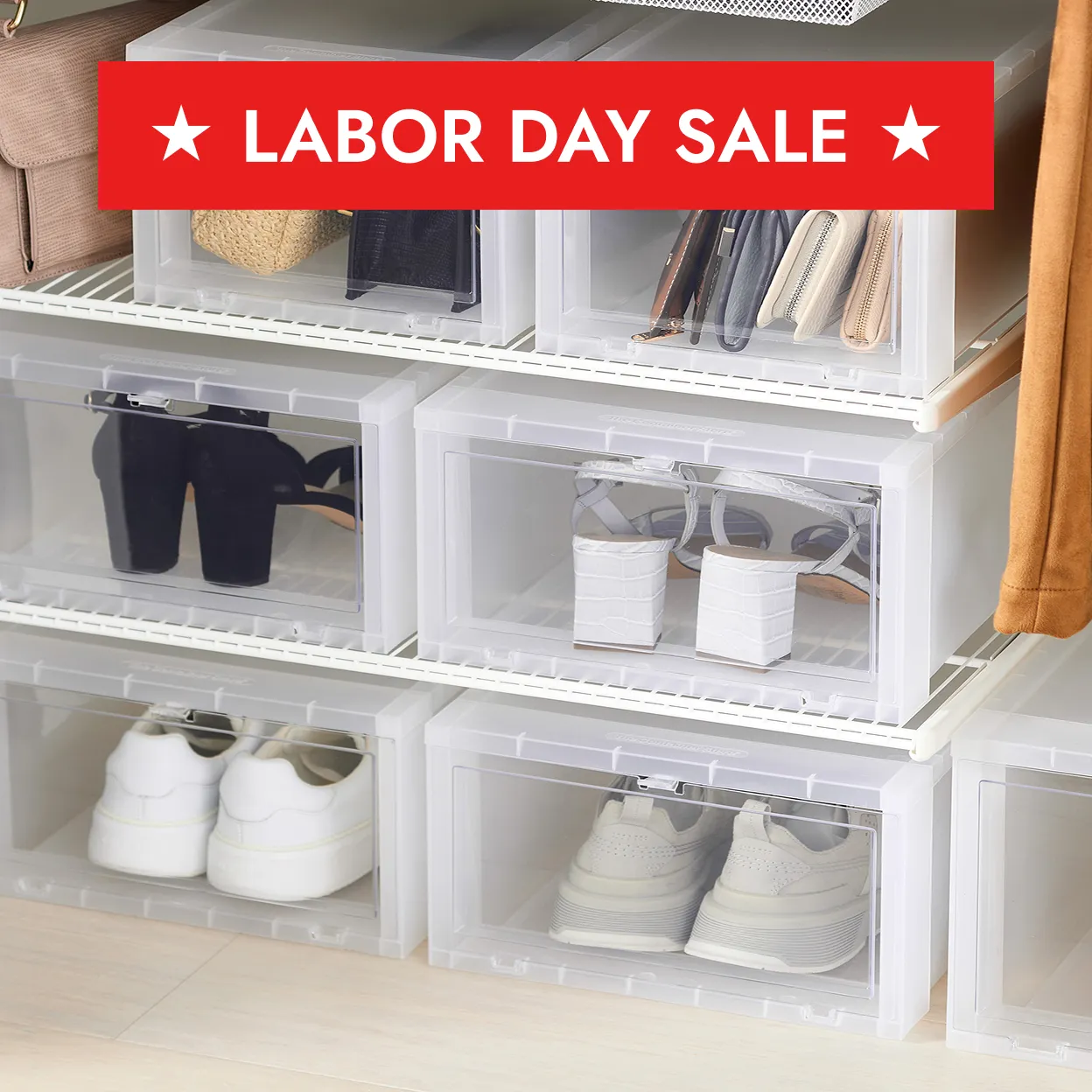 Labor Day Sale 40 Percent Off Select Drop Front Shoe Boxes