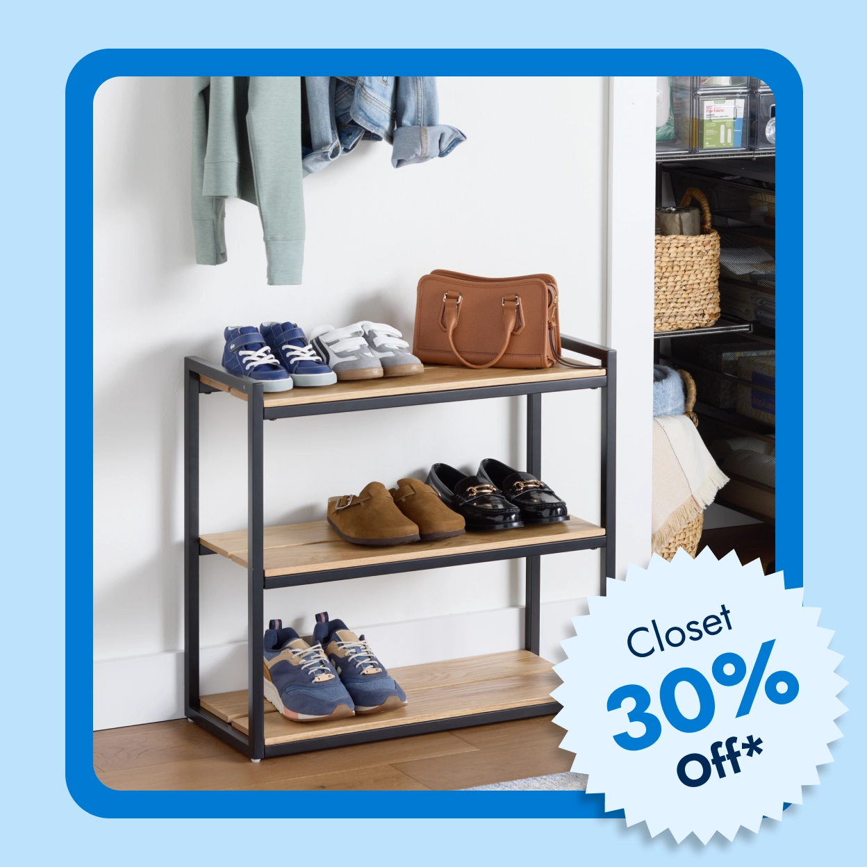 Shoe Storage - Closet 30 Percent Off*