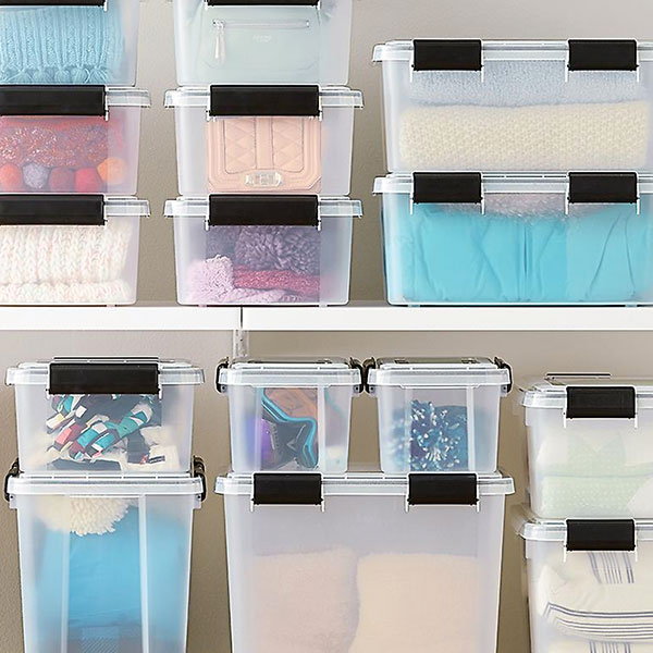 Clear Weathertight Totes