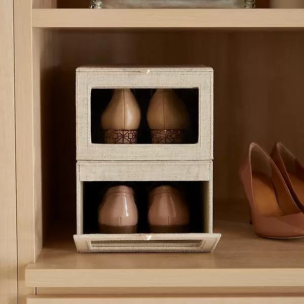 Cambridge Drop-Front Shoe Box