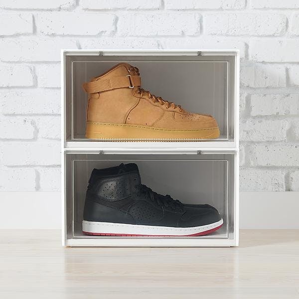 Side-Profile Drop-Front Shoe Box