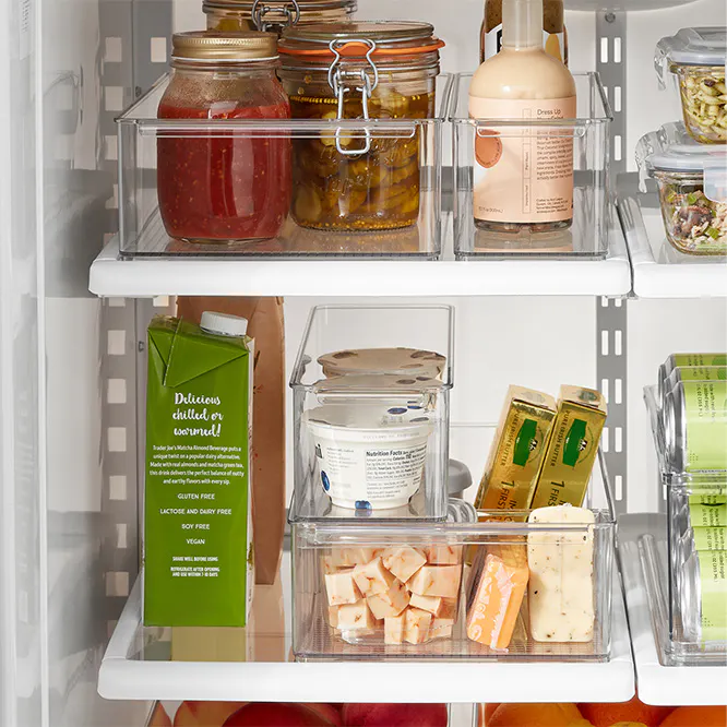 Everything Organizer Stacking Fridge Bins Set of 4