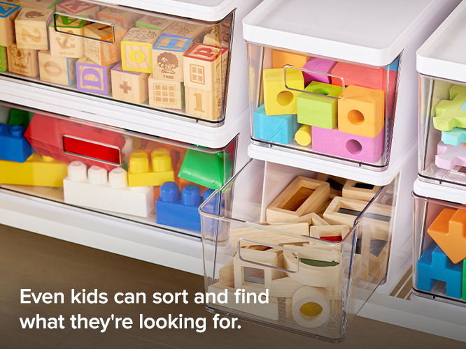 Drawers for toys