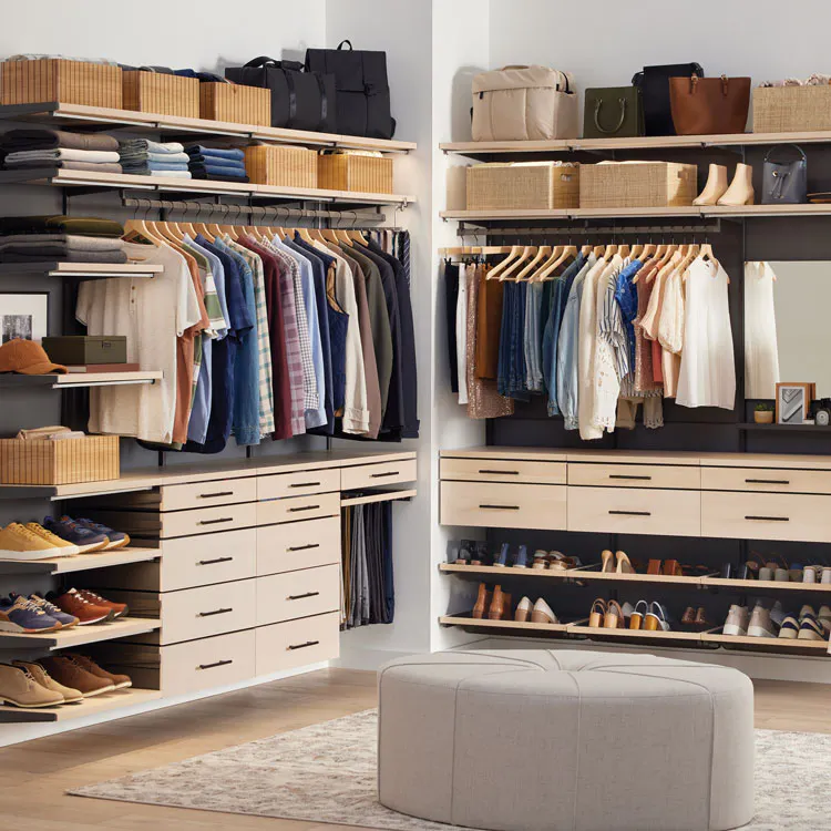 Elfa custom closet space